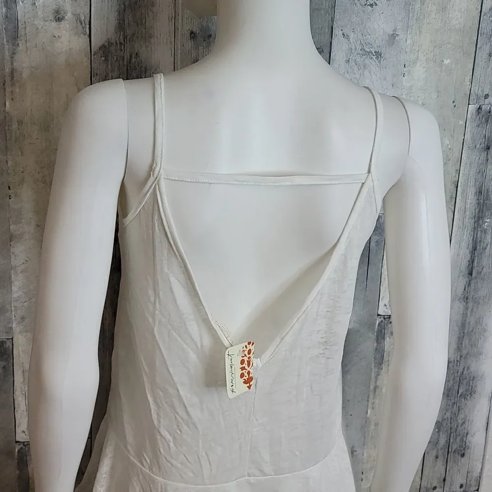 FREE People Burn out asymetrical tank top